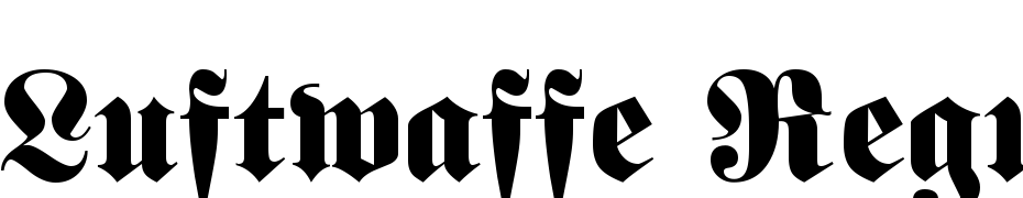 Luftwaffe Regular Font Download Free